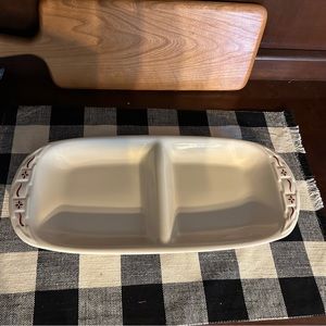 Longaberger divided serving tray